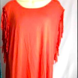 Avenue plus size slashed tee shirt